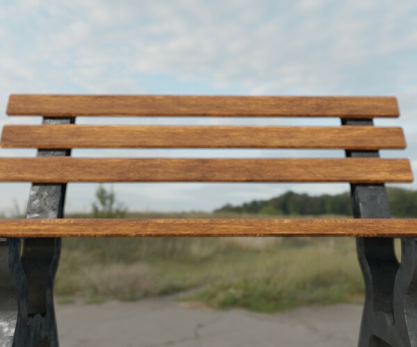 ArtStation Park Bench Game Assets