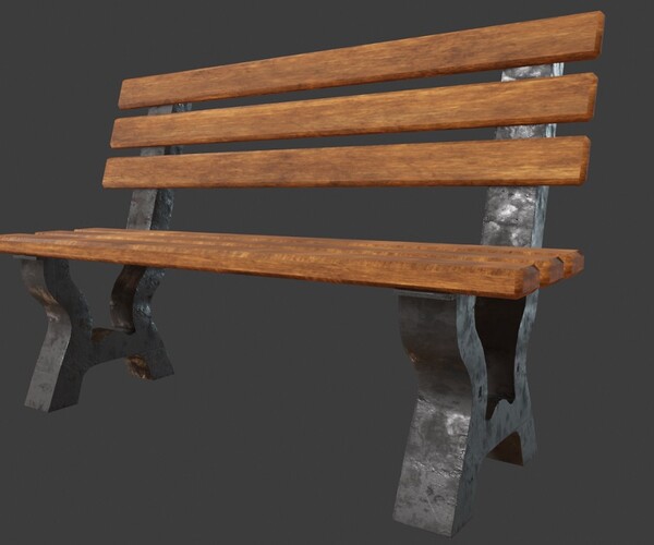 ArtStation Park Bench Game Assets