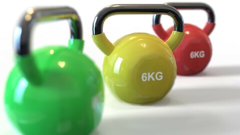 Kettle Bells 3D Model