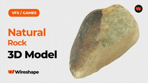 Natural Rock Raw Scanned 3D Model