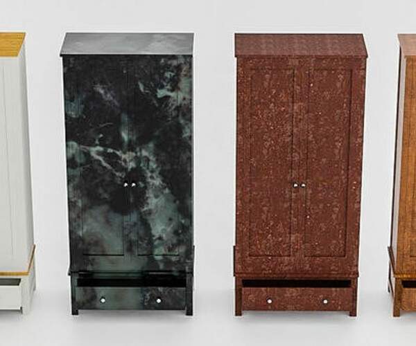 ArtStation Wardrobe Set Game Assets