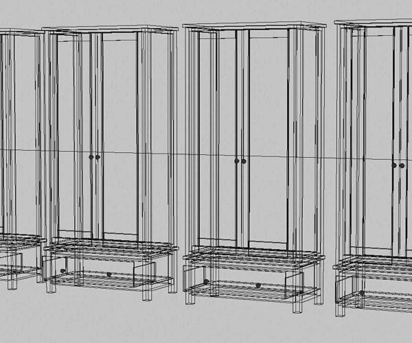 ArtStation Wardrobe Set Game Assets