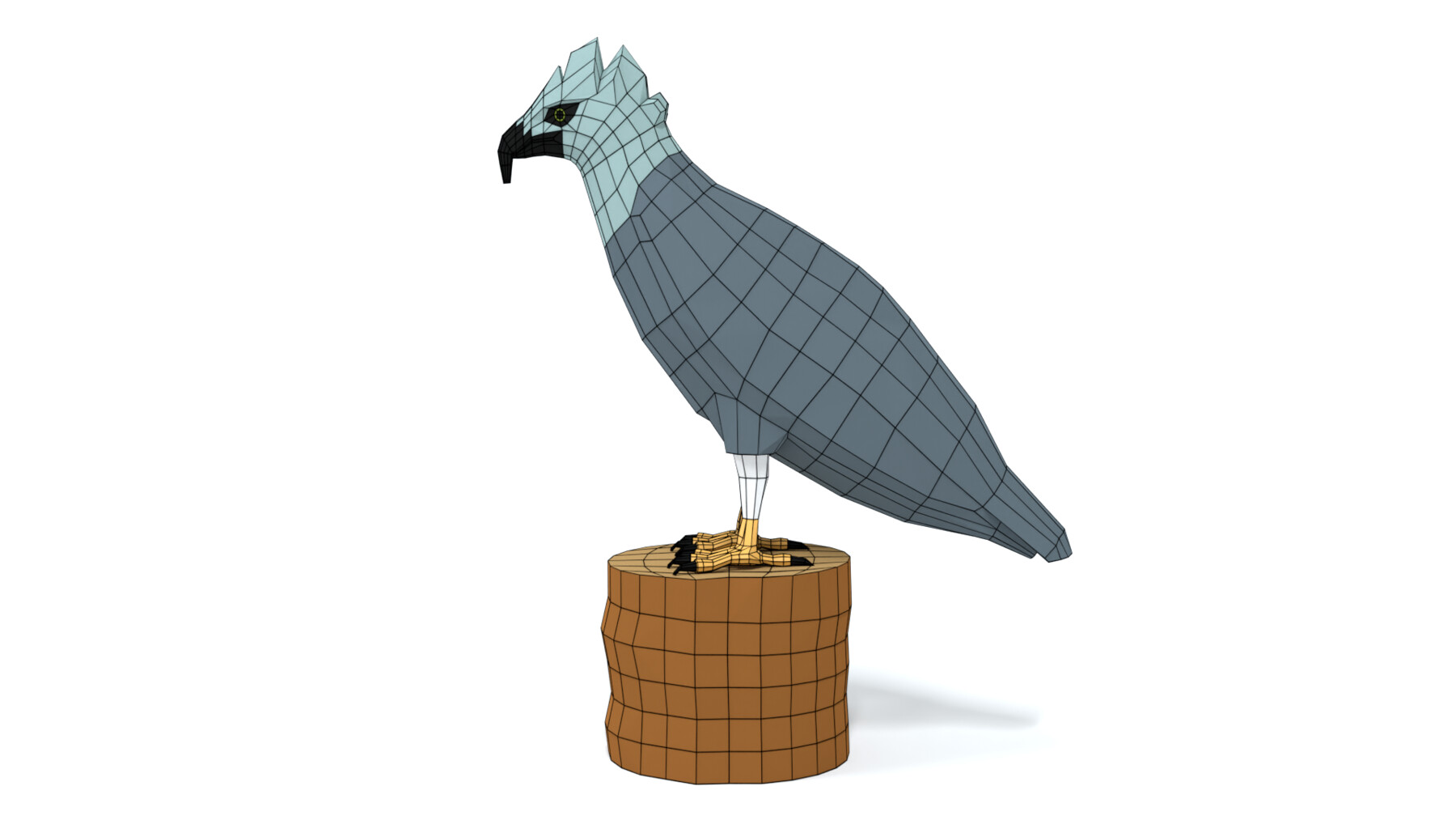 ArtStation - Low Poly Cartoon Harpy Eagle