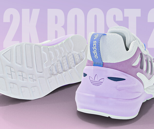 ArtStation - Adidas ZX 2k Boost 2.0 \\ pink color | Game Assets