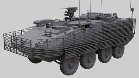 Stryker with full interior  US Army ICV