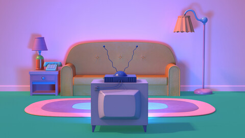 The Simpsons Living Room