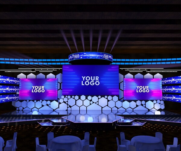 ArtStation 3D Vray Creative Event Stage set Up Design Resources