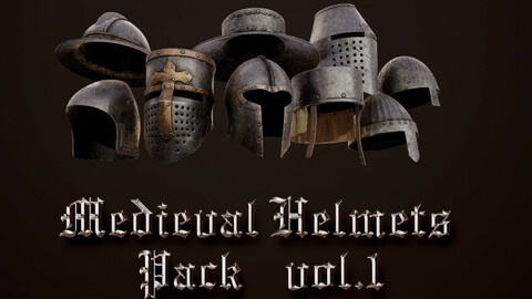 Medieval Helmets Pack Vol.1