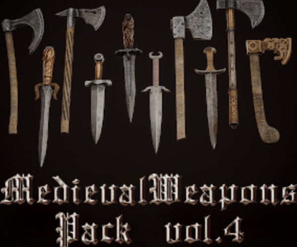 ArtStation - Medieval Weapons Pack Vol.4 | Game Assets