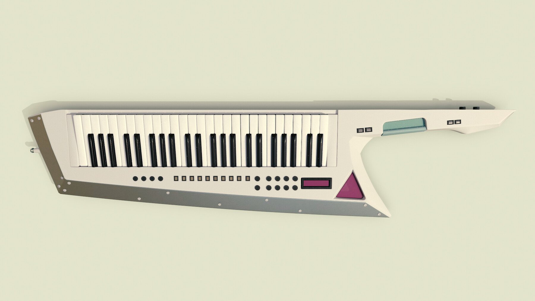 ArtStation keytar Musical instruments full detail low poly and high