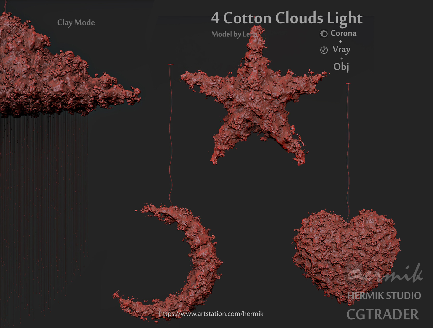 Mobestech DIY Cotton Cloud Light, Creative  