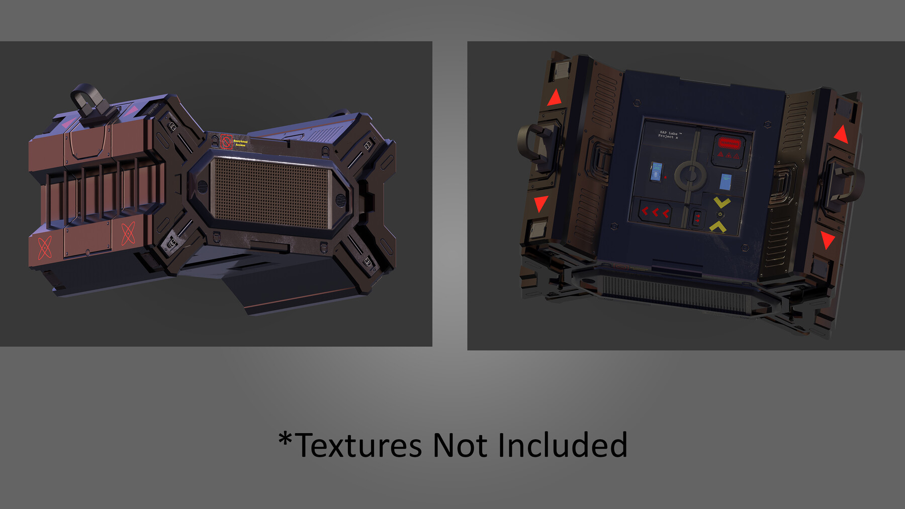 ArtStation - Sci Fi Crate 3D Model (With UVs) | Game Assets