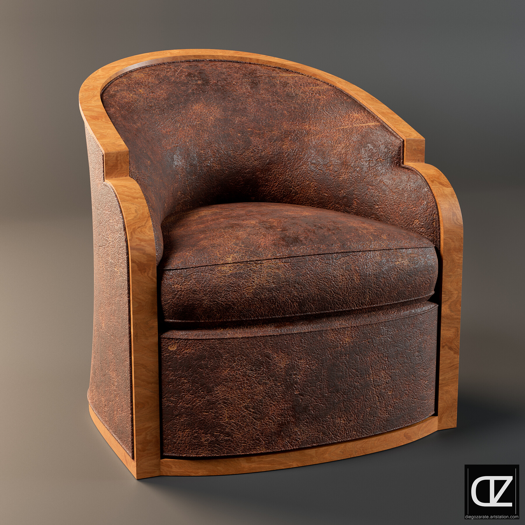 3D Game Asset Store - Worn Old Damaged Fabric Leather Seamless PBR Texture