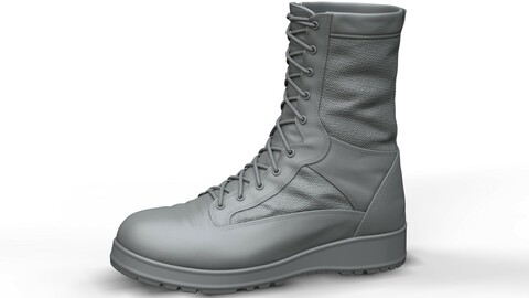 Military Tactical Boots (High Poly Model)