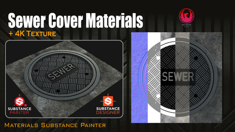PBR - Sewer Cover - 4K MATERIAL
