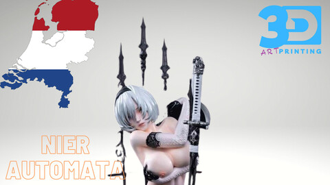 Nier Automata Sexy Girl - 3D Printable Model - STL Printable