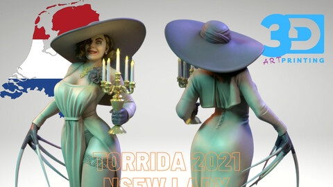 Torrida 2021 - NSFW LADY NAKED - Sexy Girl - 3D Printable Model - STL Printable