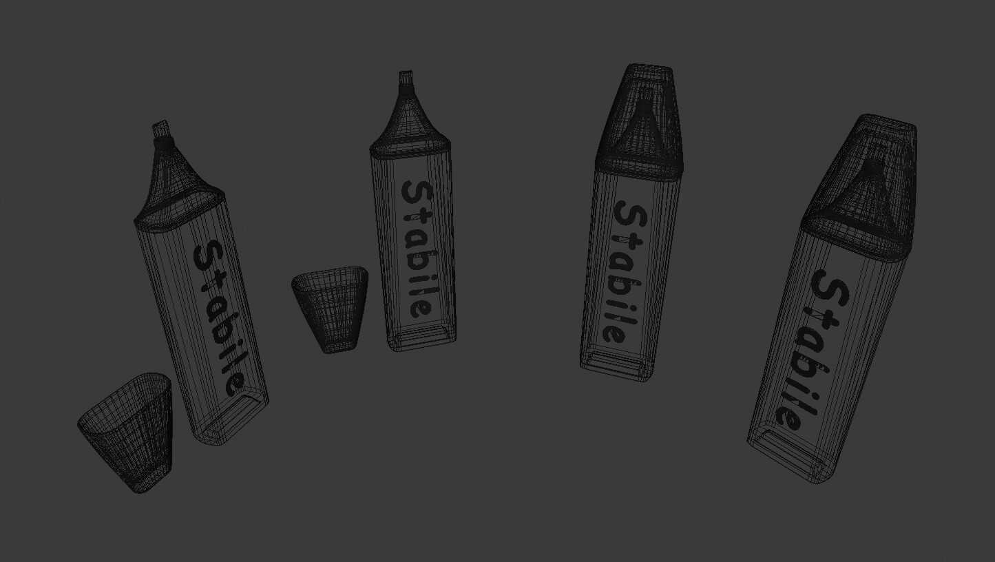 ArtStation Highlighter Pens Game Assets