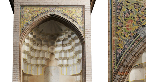 old islamic  turkish arch muqarnas set 135