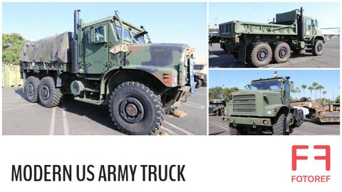 modern military transport truck