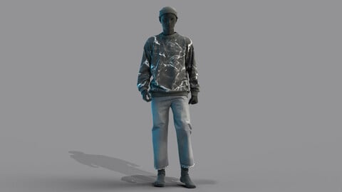 Male Outfit . Clo3D , Marvelous Designer .