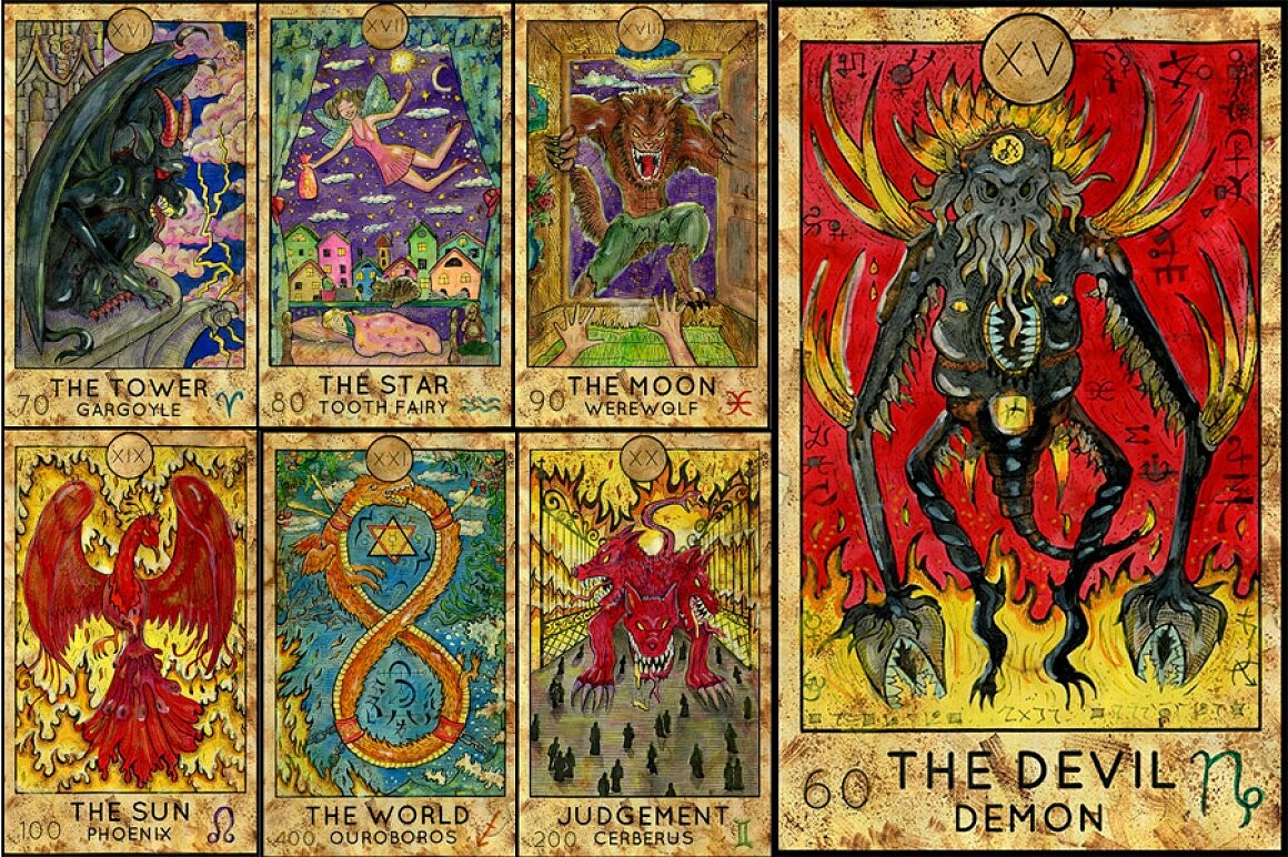 ArtStation - Tarot Cards for Deck of Many Things Project (Part 1)