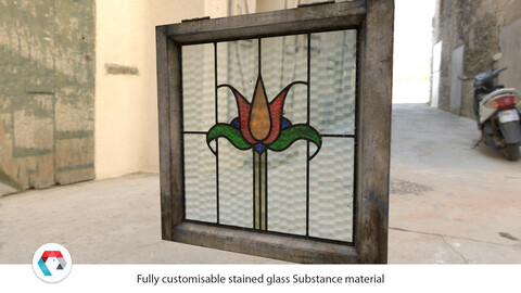 Stained Glass Substance Material