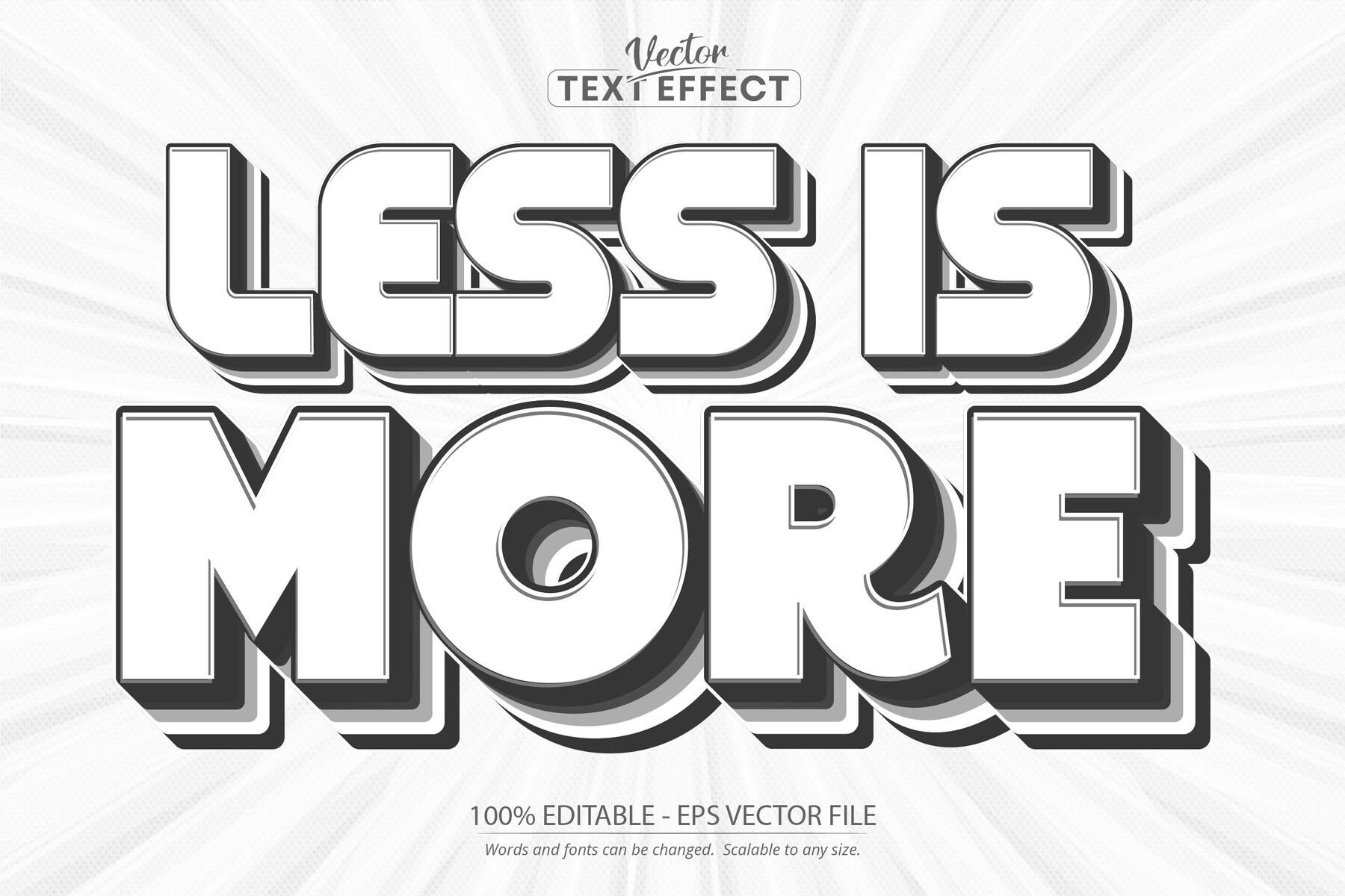 ArtStation - Less is more text, minimalistic text style and editable ...