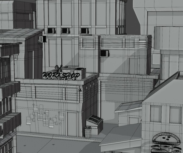 ArtStation - dark city 2 | Resources