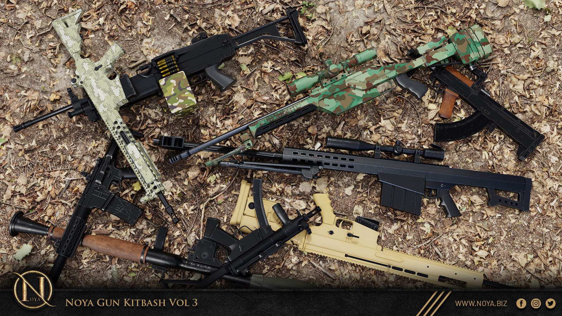 NOYA 50 Gun Kitbash Vol 3
