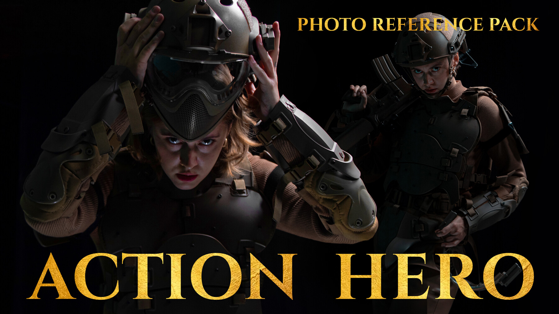 ArtStation - Action Hero (female) - Reference Photo Pack for Artists ...