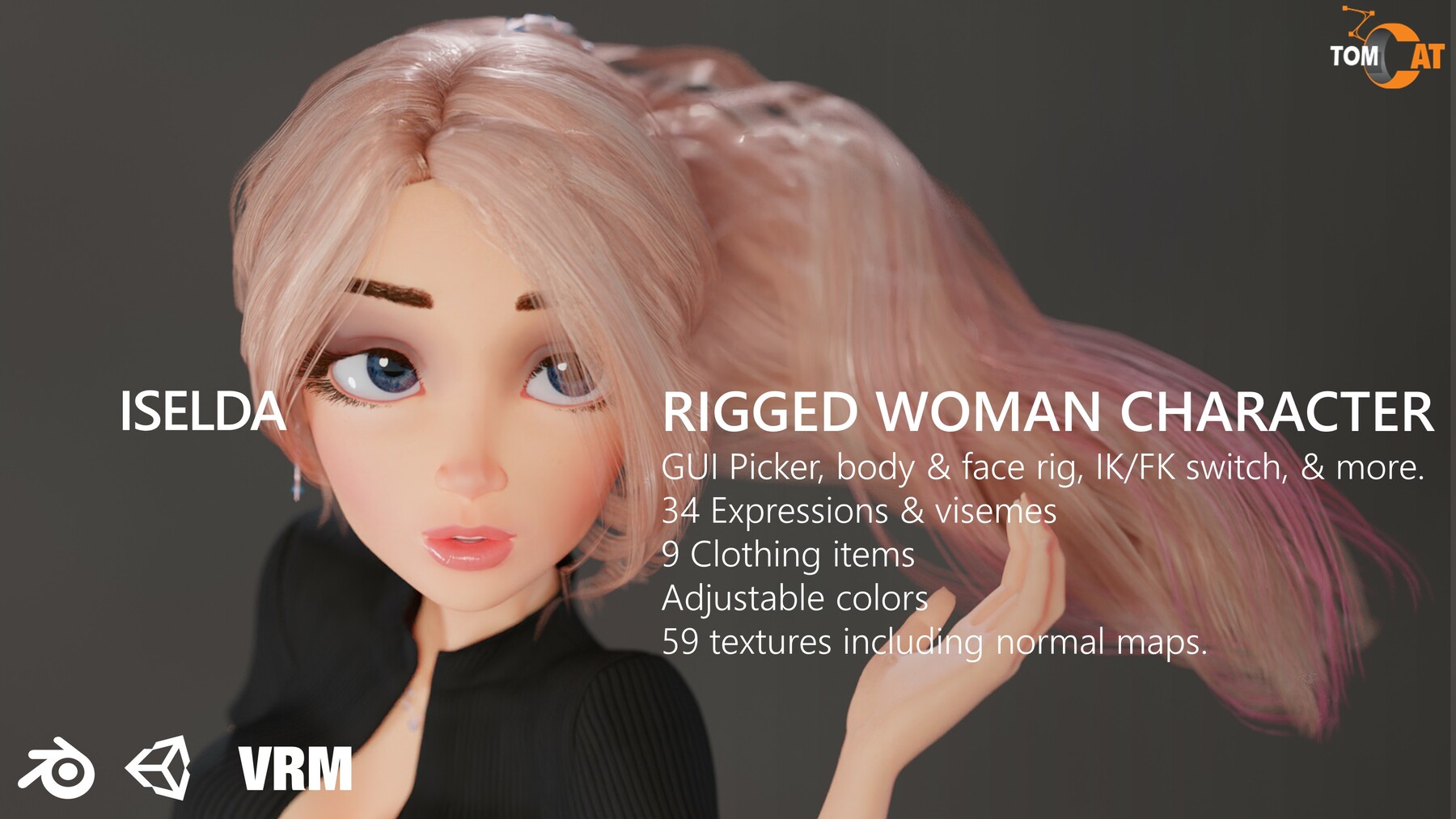 Room With Rigged Person - Blender 3D Models : Blender 3D Models