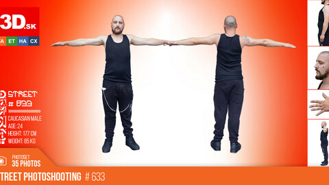 T-POSE & DETAILS | Male Photo References #833