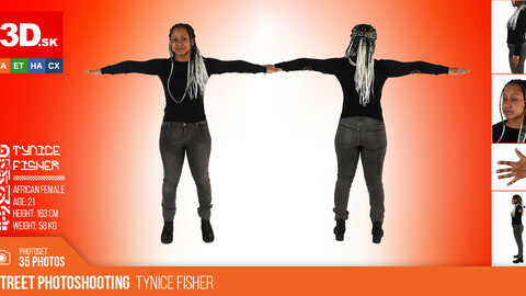 T-POSE & DETAILS | Female Photo References Tynice Fisher