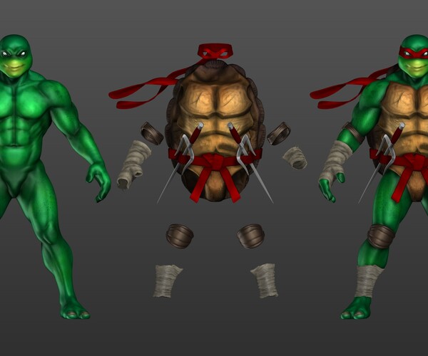 ArtStation - Raphael--[TMNT-2003] | Game Assets