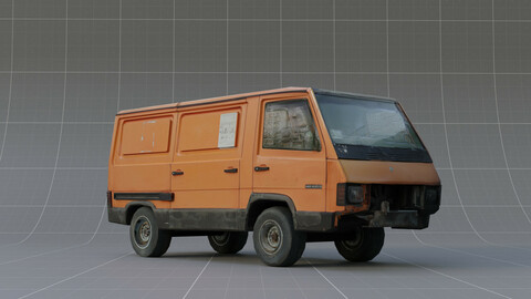 Orange Car | LowPoly model