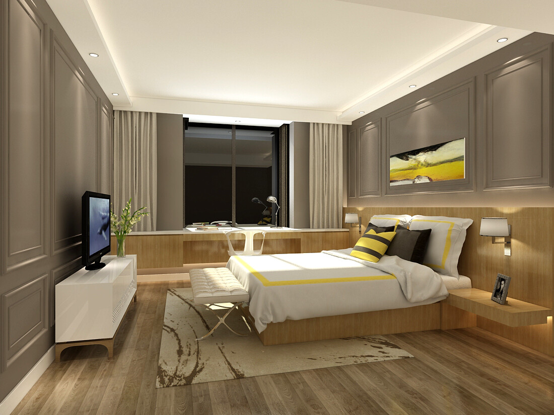 ArtStation - Deluxe master bedroom design 207 | Resources