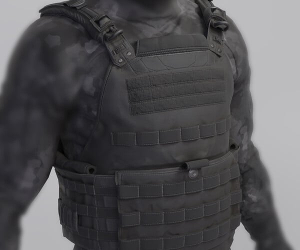 ArtStation - Tactical Bullet Proof Vest - PBR Lowpoly Game Ready