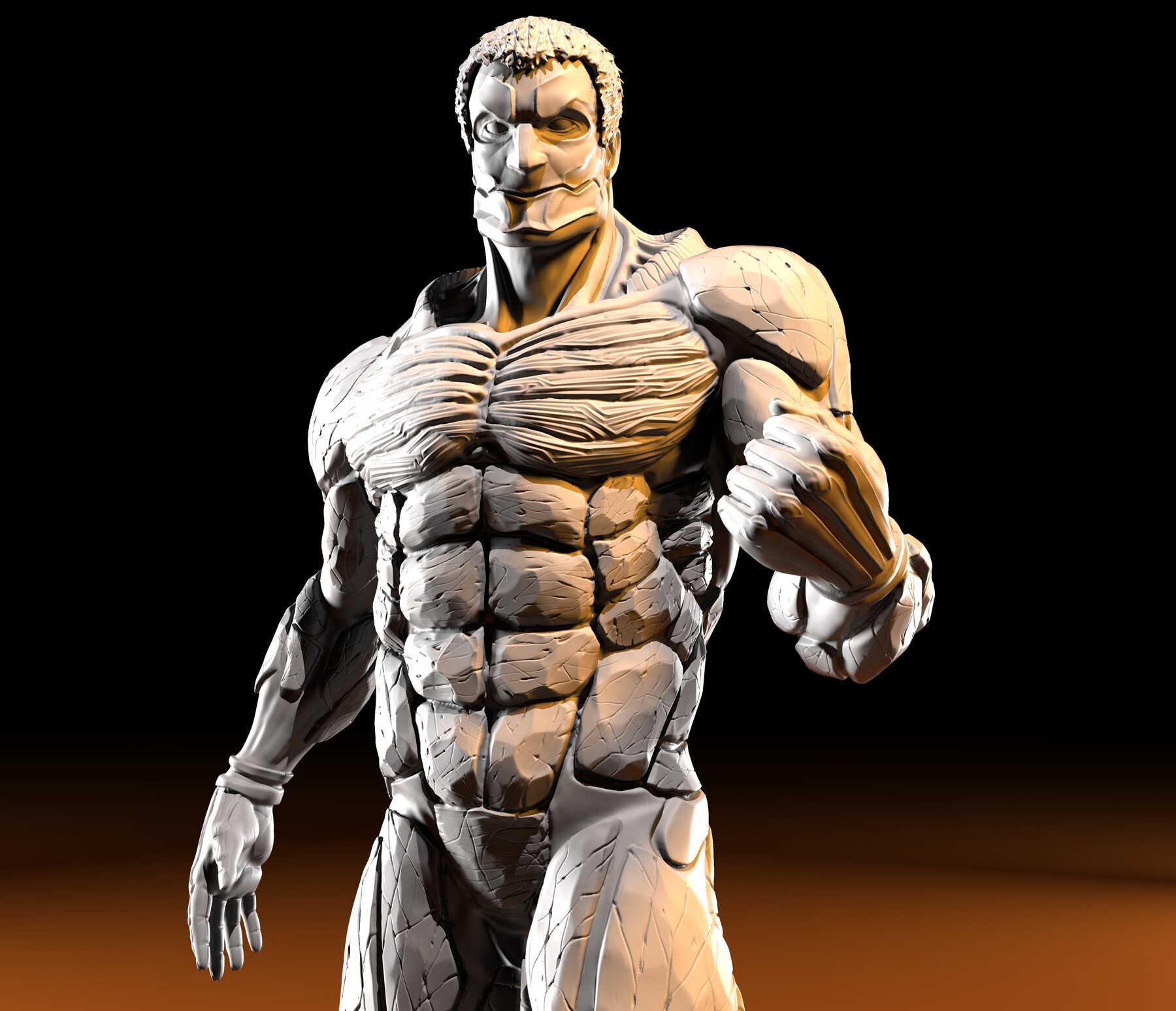 ArtStation THE ARMORED TITAN STATUE Game Assets