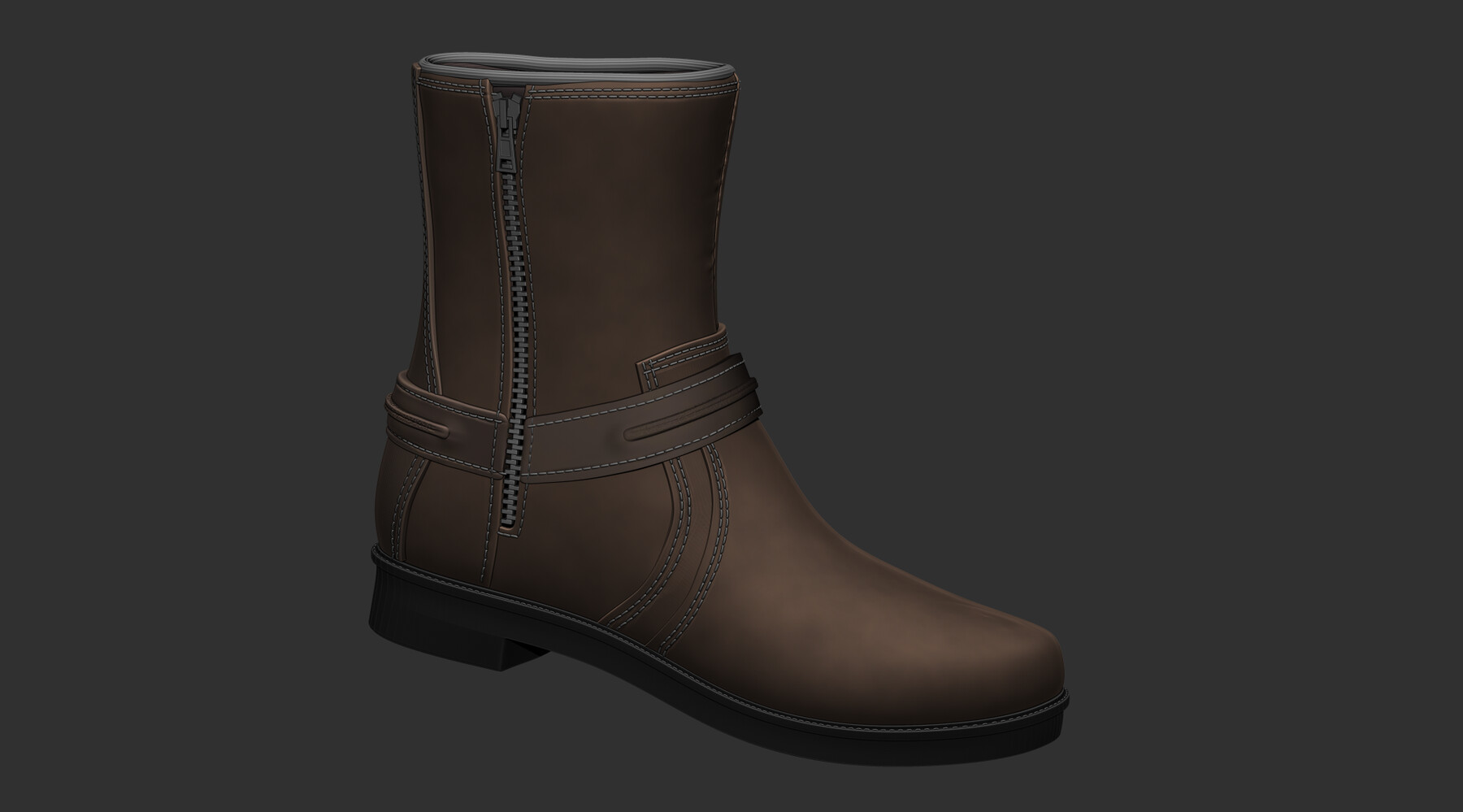 ArtStation - Motorcycle Harness Boot - HIGH | Game Assets