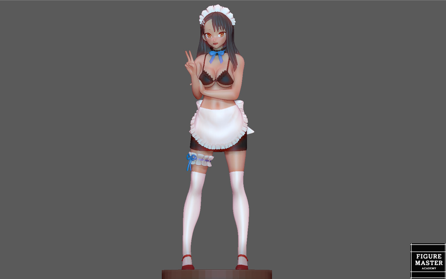 NAGATORO SENPAI CUTE MAID SEXY GIRL GAME ANIME CHARACTER 3D PRIN