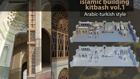 islamic arabic turkish building kitbash vol.1