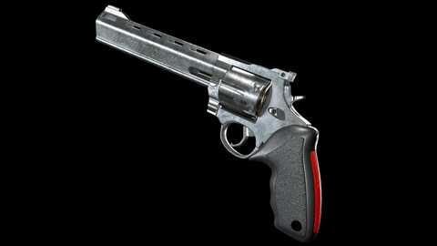 Taurus Revolver 44 Remington Magnum Low-poly 3D model