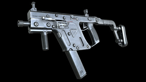 Kriss Vector SMG PBR Worn Low-poly 3D model