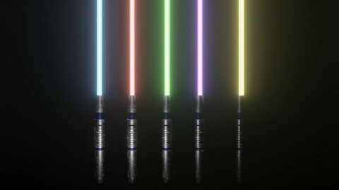 Star Wars Light Siber Free low-poly 3D model