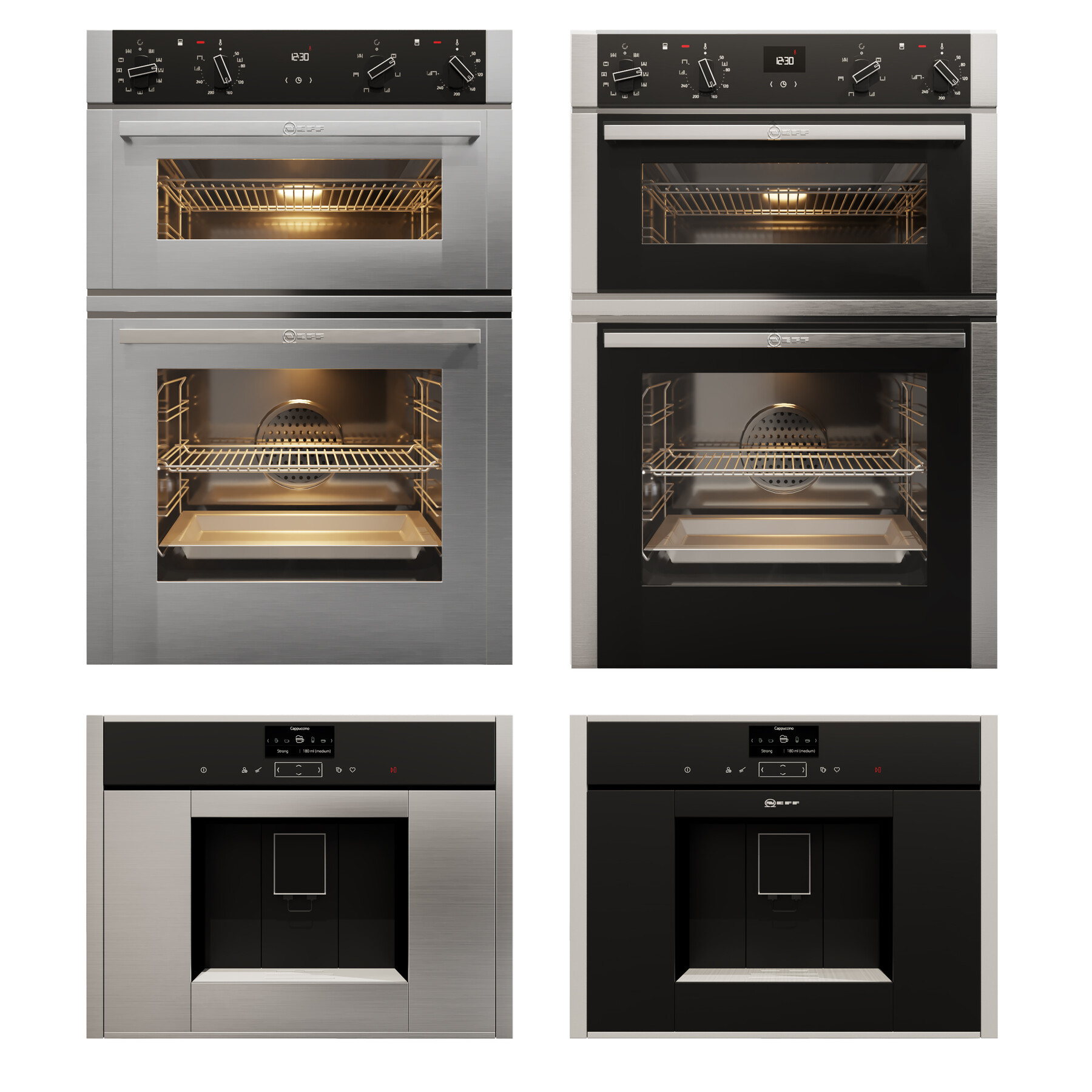 Bosch Appliance collection. Neff c17wr00g0 Vertical combination with Oven. Neff c17wr00g0 in combination with Oven. Бош и Нефф.