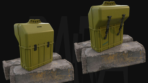 Crate N°1 - Gameready 3D Model