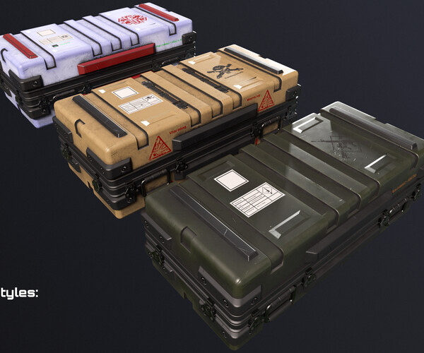 ArtStation Military Crates Game Assets