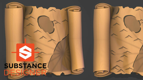 Stylized Map - Substance Designer