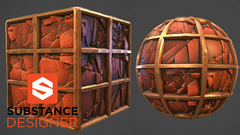 Stylized Sliced Rock - Substance Designer